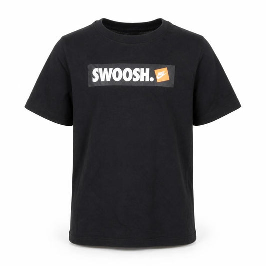 Nike Boys Black Graphic T-Shirt, Size 10-11, Casual Style