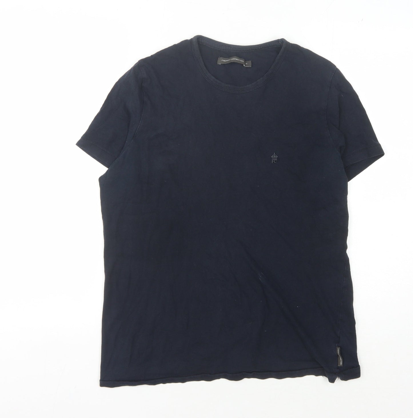 French Connection Men's Black Medium Crew Neck T-Shirt