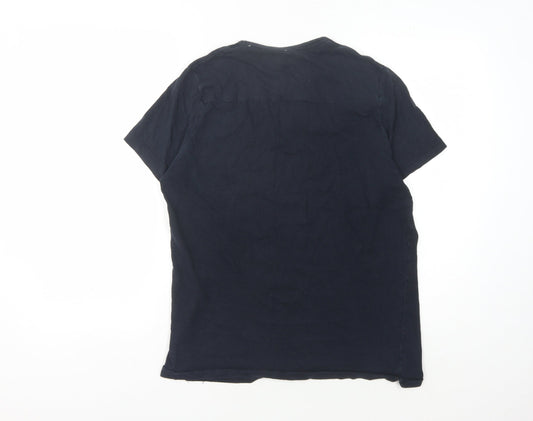 French Connection Men's Black Medium Crew Neck T-Shirt