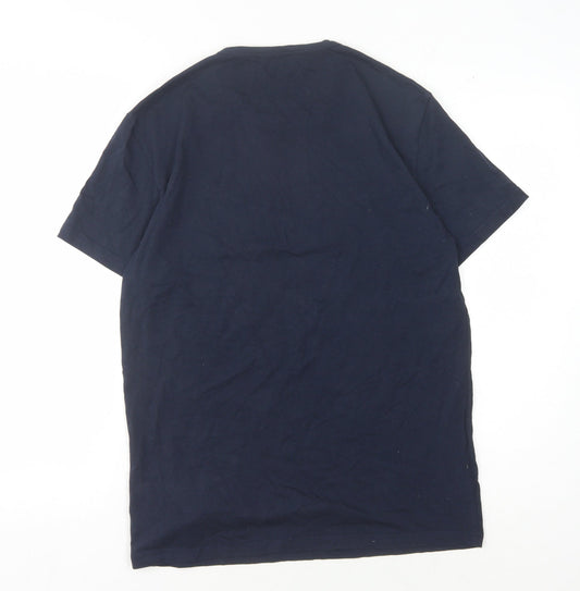 Emporio Armani Men's Navy Medium T-Shirt, Crew Neck
