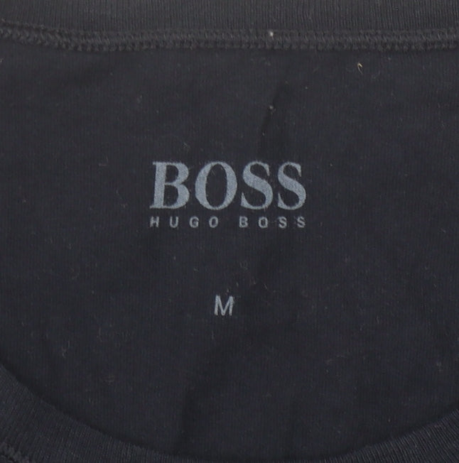 Hugo Boss Men's Black M Crew Neck Logo T-Shirt