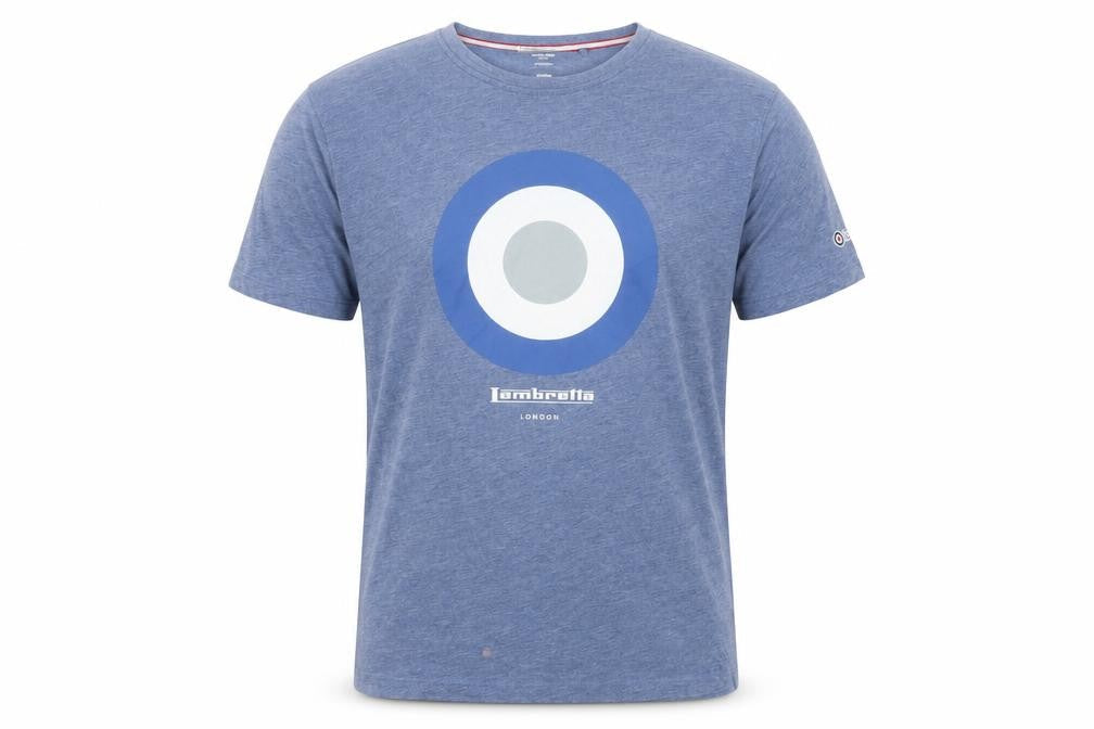 Mens UK Size M Lambretta Blue  Cotton Blend T-Shirt