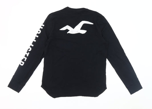 Hollister Men's Black Medium Long Sleeve T-Shirt