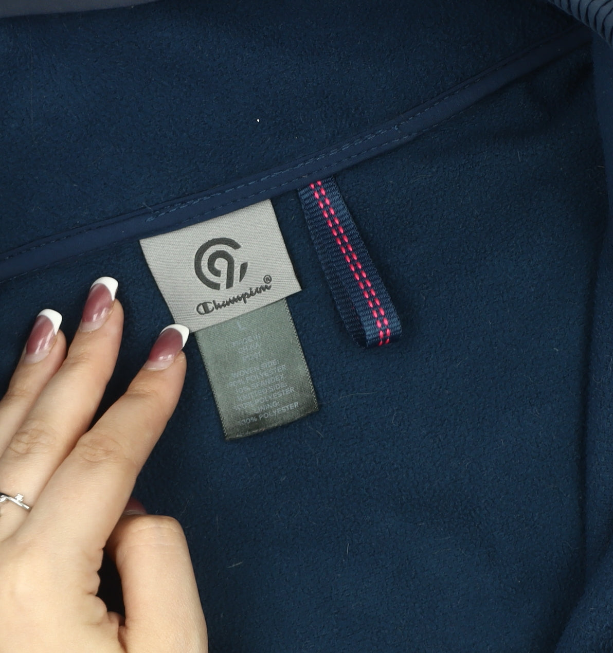 Champion Men's Blue Hooded Parka Jacket
