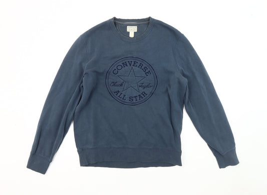 Converse Men's Blue Pullover Sweatshirt M