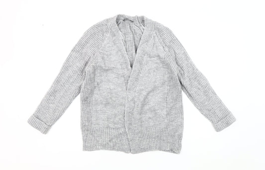 Laura Ashley Women's Grey Open Front Cardigan Medium - Autumn/Winter