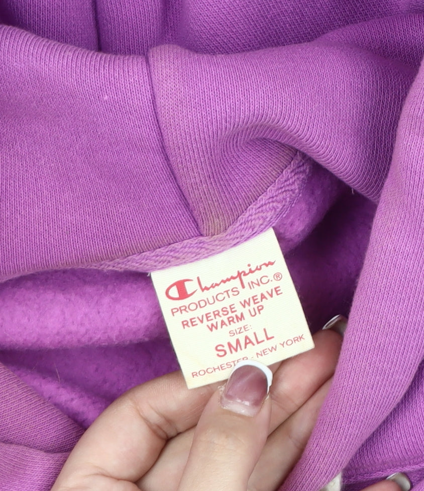 Champion Men's Purple Hoodie S - Logo, Hooded Pullover