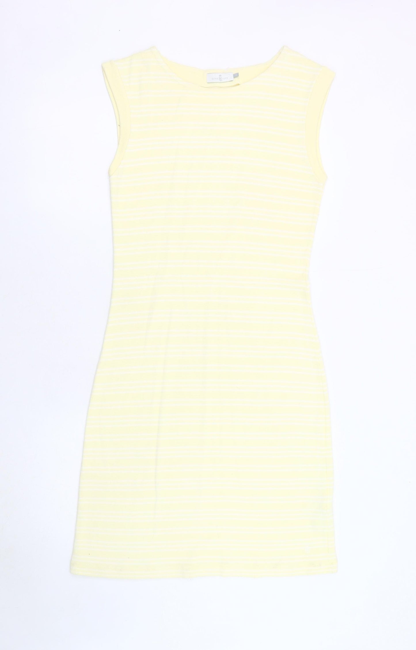 Henri Lloyd Women's Yellow Striped XL Shift Dress