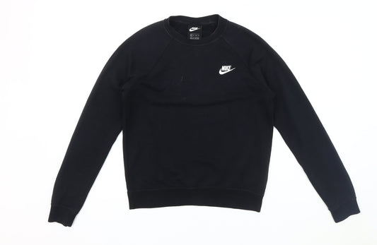 Nike Men's Black XS Crew Neck Logo Sweatshirt