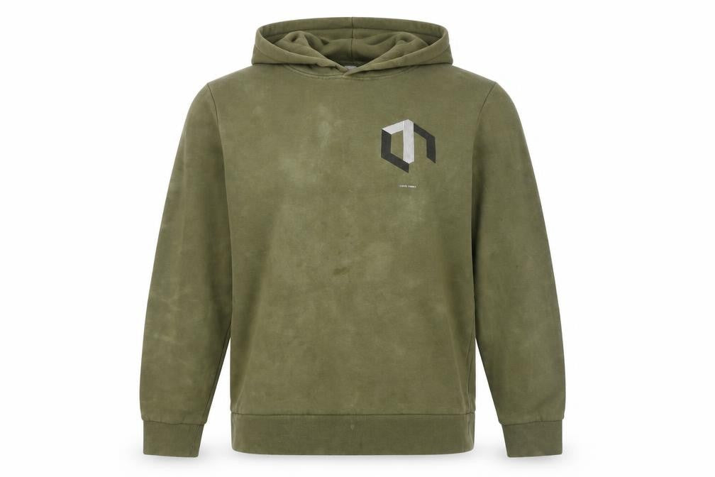 Mens UK S Regular JACK & JONES Green Pullover Hoodie