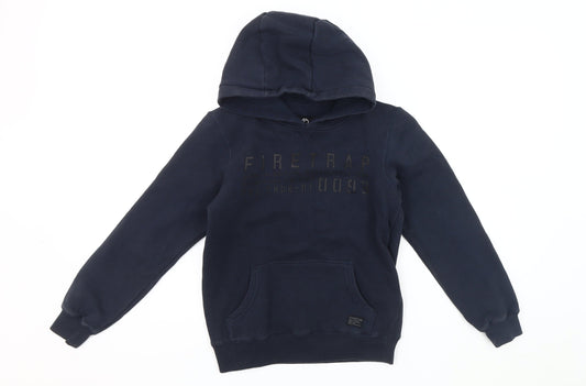 Firetrap Boys Blue Pullover Hoodie, 9-10 Years, Casual Style