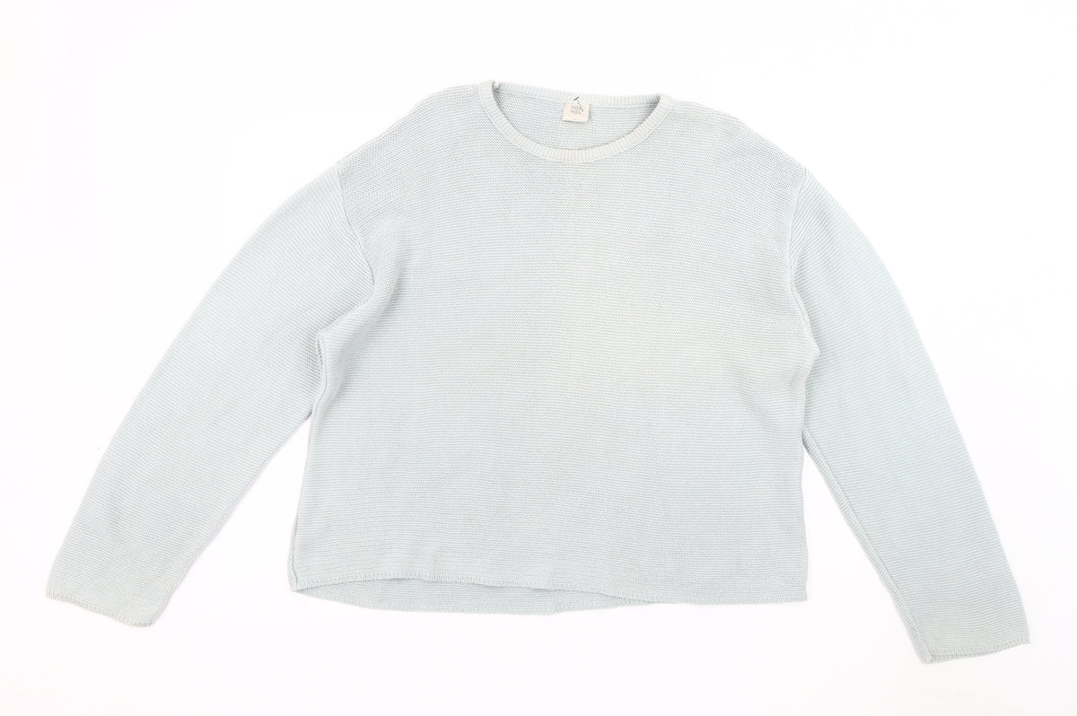 Noa Noa Women's White Jumper, M, Crew Neck, Knit