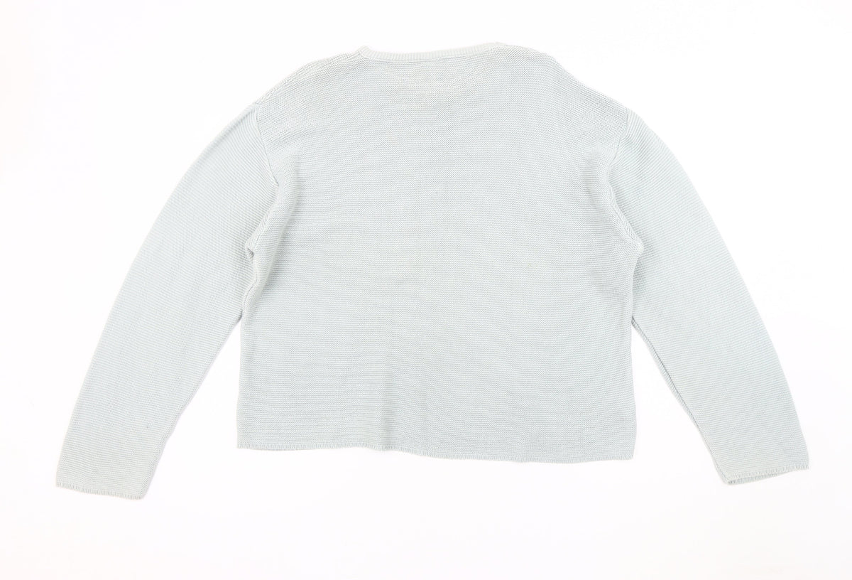 Noa Noa Women's White Jumper, M, Crew Neck, Knit