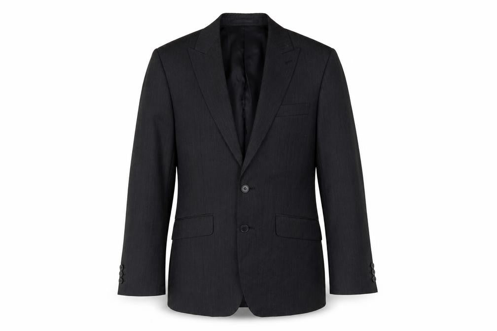 Mens 36 Chest Regular Jeff Banks Black Two-Button Blazer