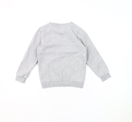 McKenzie Boys Grey Sweatshirt 6 Years Pullover Logo Jersey