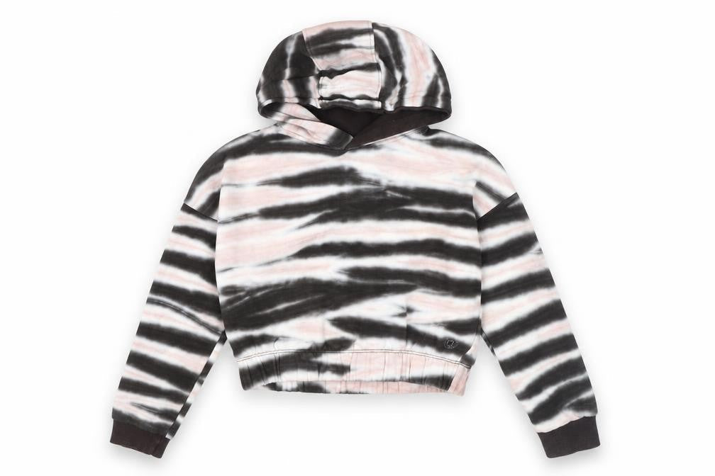 Front view of Firetrap girls’ multicoloured hoodie, 7-8 years, fleece, hooded