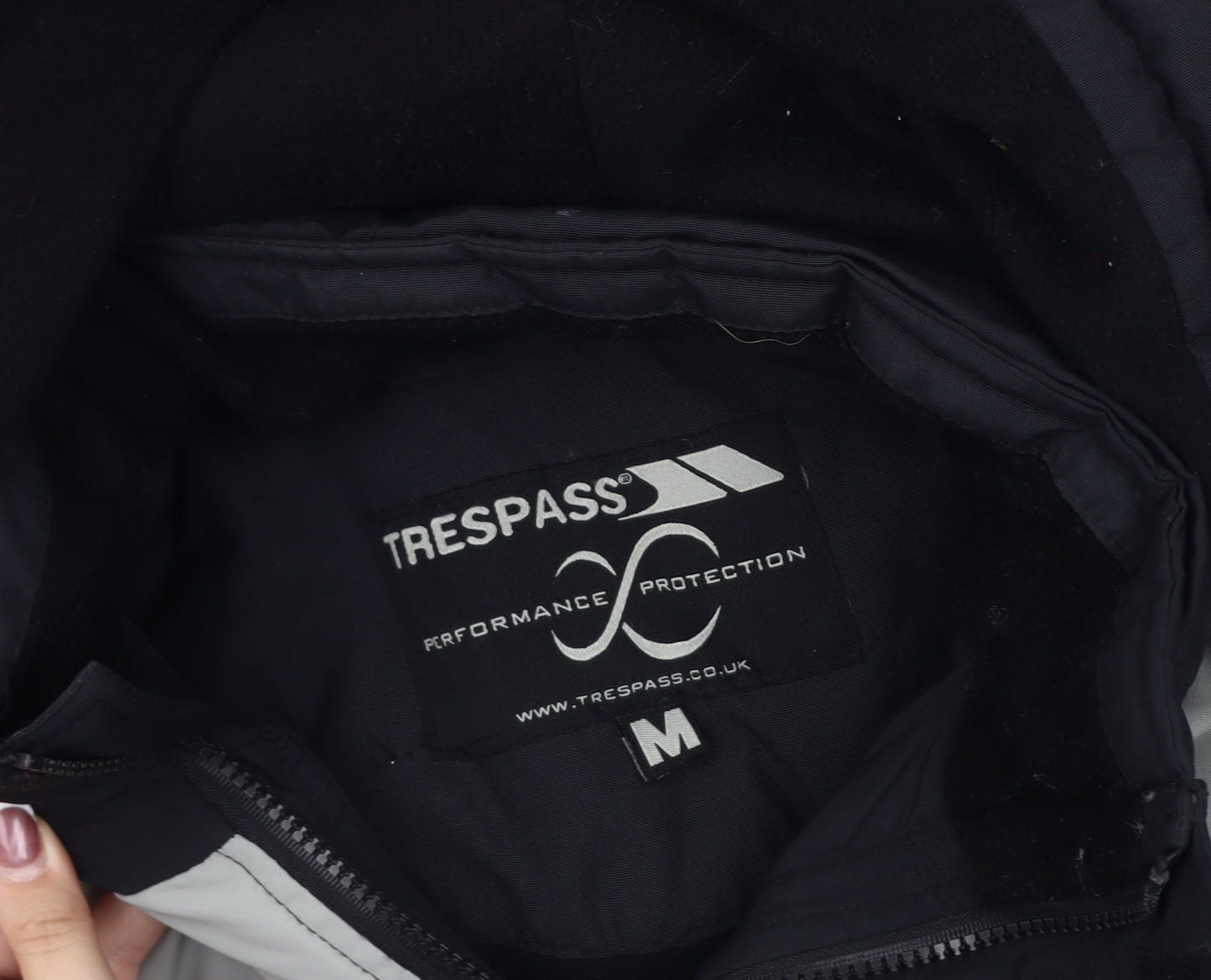 Trespass Men's Black Puffer Jacket M, Hooded, Waterproof