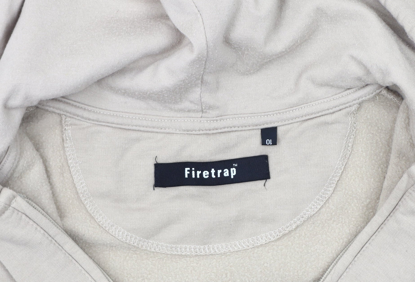 Firetrap Women's Beige Pullover Hoodie Size 10