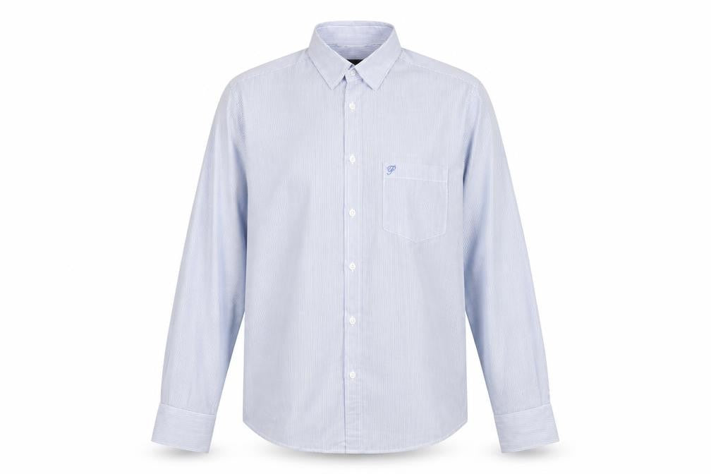 Jack & Jones Men's Blue Striped Button-Up Shirt S
