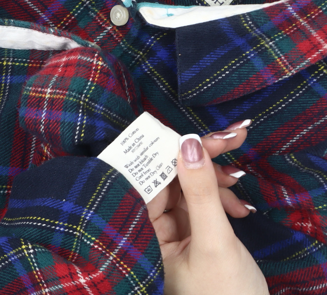Jack Wills Women’s Plaid Button-Up Shirt, Multicoloured, Size 8