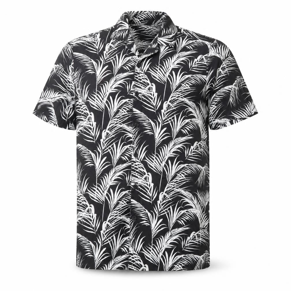 Goodfornothing Men's Black Floral Shirt - L Casual