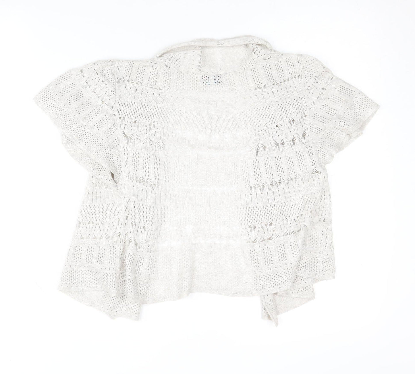 Marks and Spencer Women's Beige Open Front Cardigan Size 8