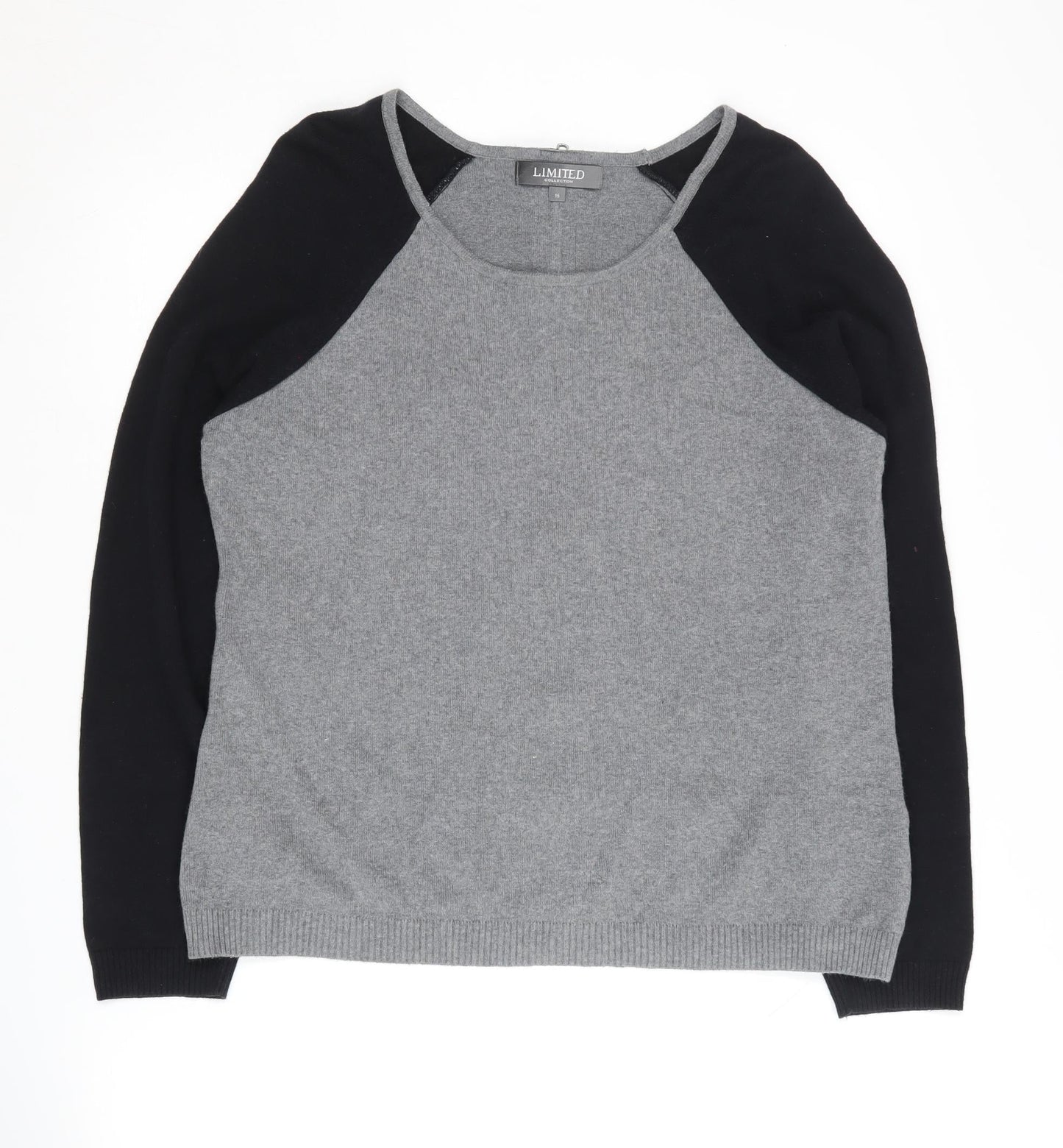 Marks and Spencer Women's Grey Full Zip Jumper Size 16