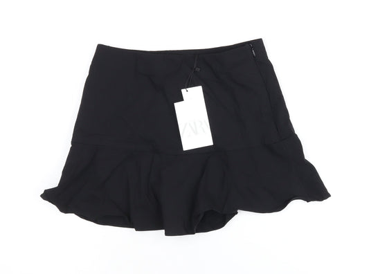 Zara Women's Black Flare Skirt, Size S, Casual