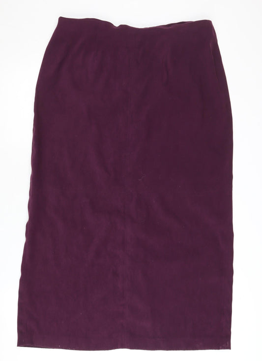Real Comfort Women's Purple Pencil Skirt Size 16