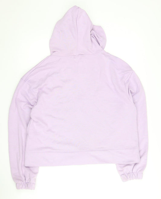 Stradivarius Women's Purple Full Zip Hoodie Size 12