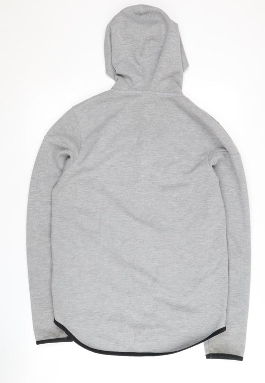 Jack & Jones Grey Full Zip Hoodie, Men's S, Casual Style