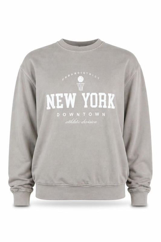 PrettyLittleThing Women's Grey Pullover Sweatshirt M