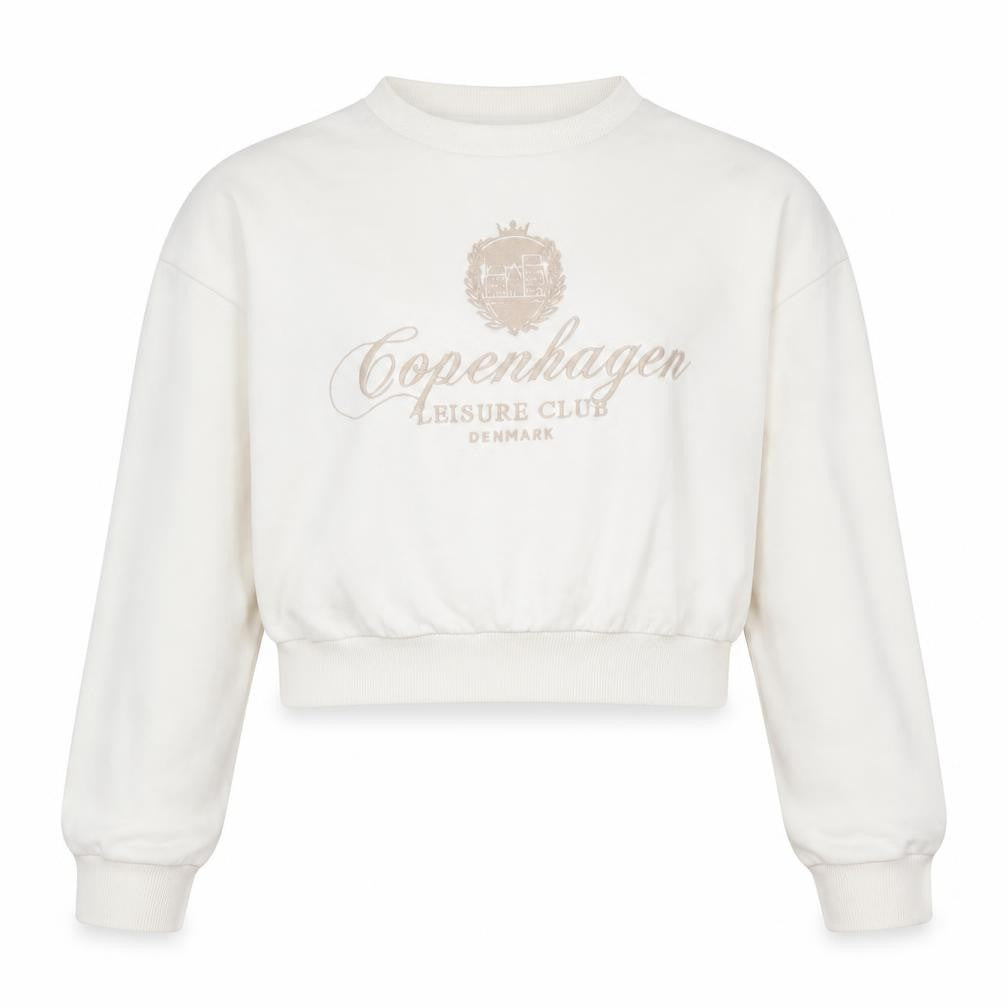 Front view of New Look girls’ white pullover sweatshirt - 12-13 years
