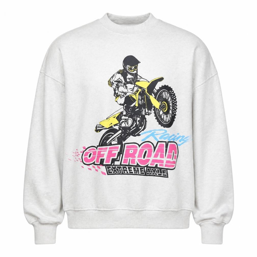 H&M Mens Grey Racing Sweatshirt S Pullover