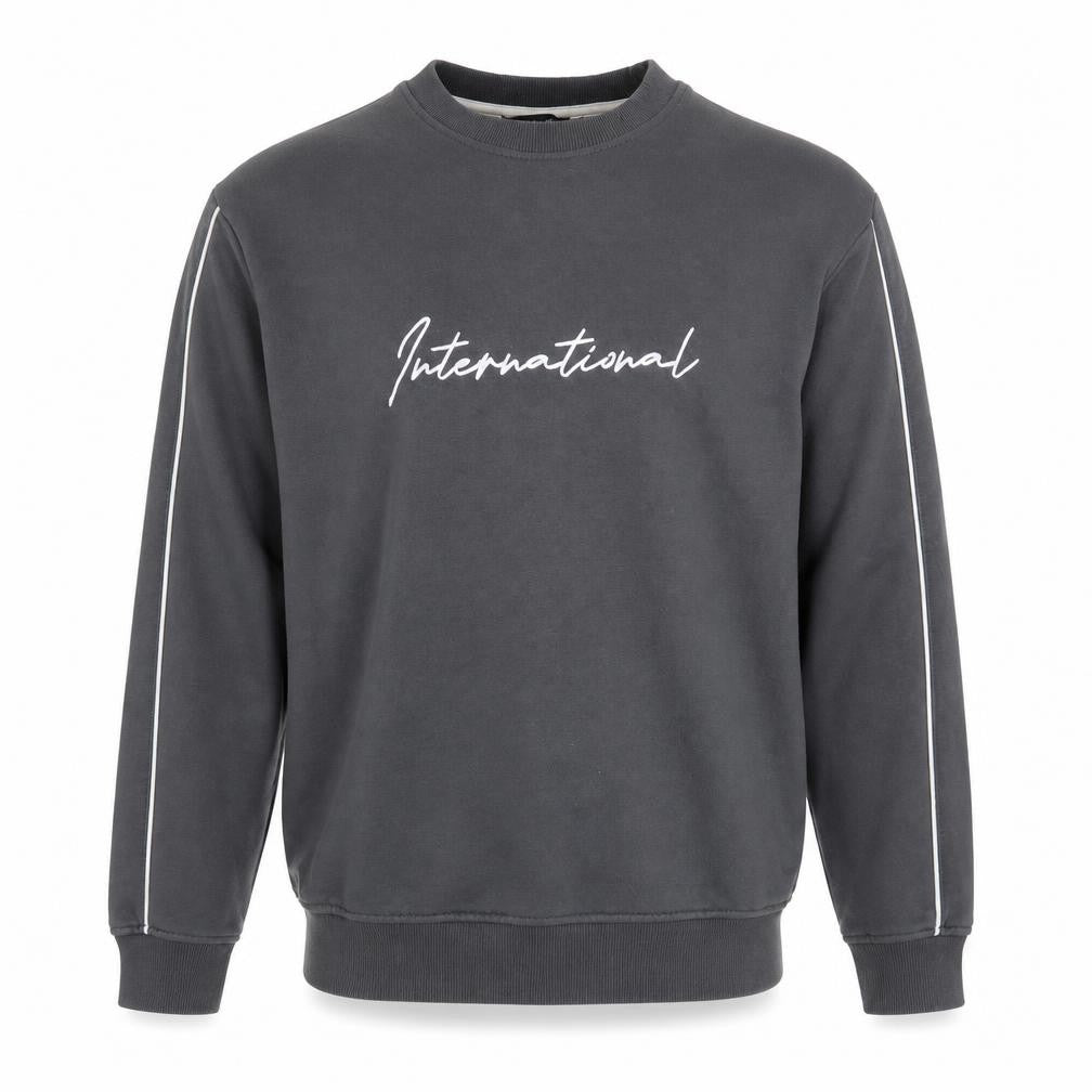 New Look Men's Grey L Pullover Sweatshirt