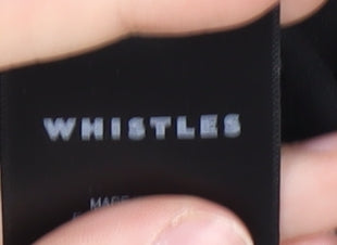 Whistles Women's Black Floral Dress, UK 8, Cold Shoulder