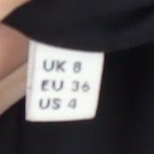 Whistles Women's Black Floral Dress, UK 8, Cold Shoulder