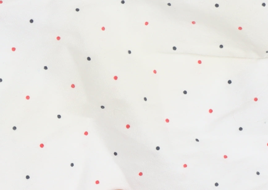 Weekend Offender Men's White Polka Dot Shirt XL