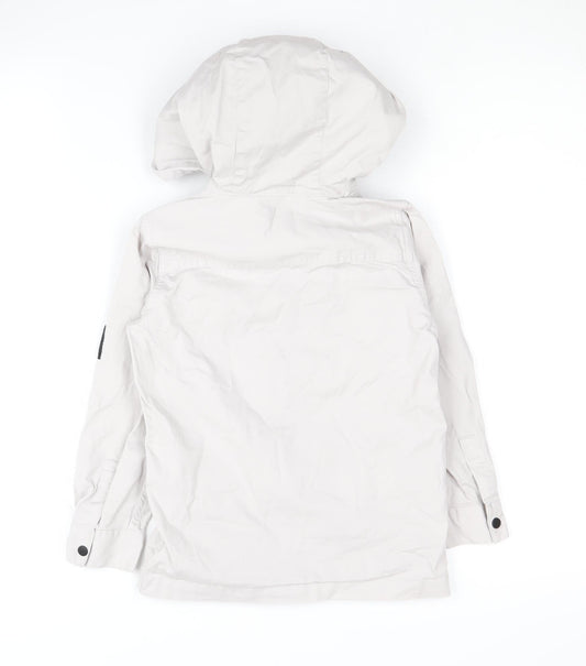 River Island Boys White Hooded Jacket 5-6 Years