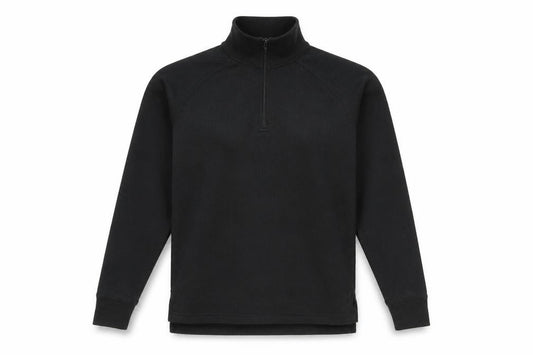 Trespass Women's Black 1/4 Zip Long Sleeve Top 2XS