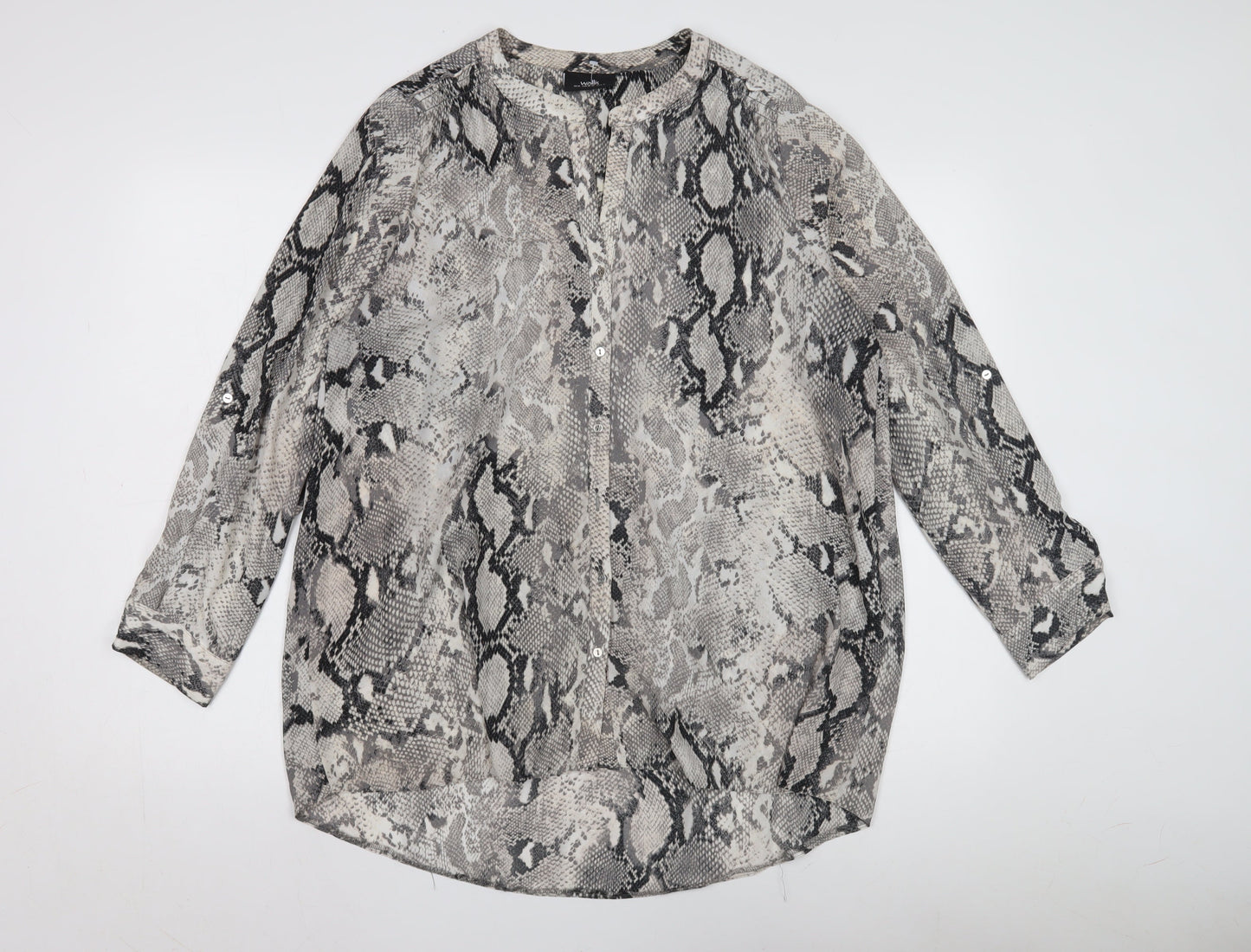 Wallis Women's Multicoloured Snake Print Blouse M