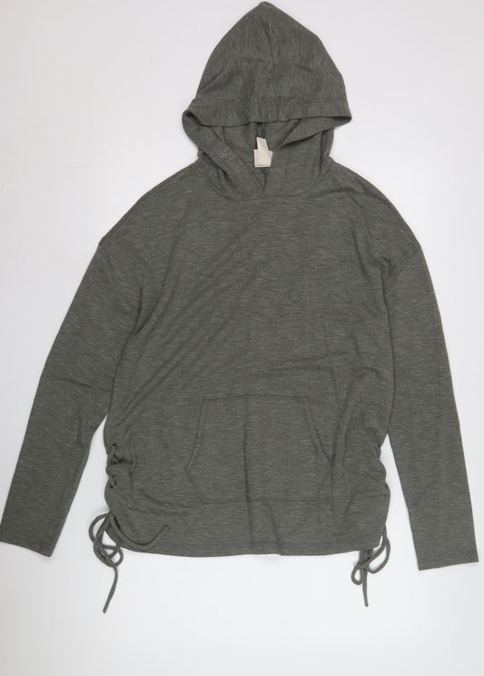 Mossimo Women's Grey Hoodie - Size M, Casual Relaxed Fit