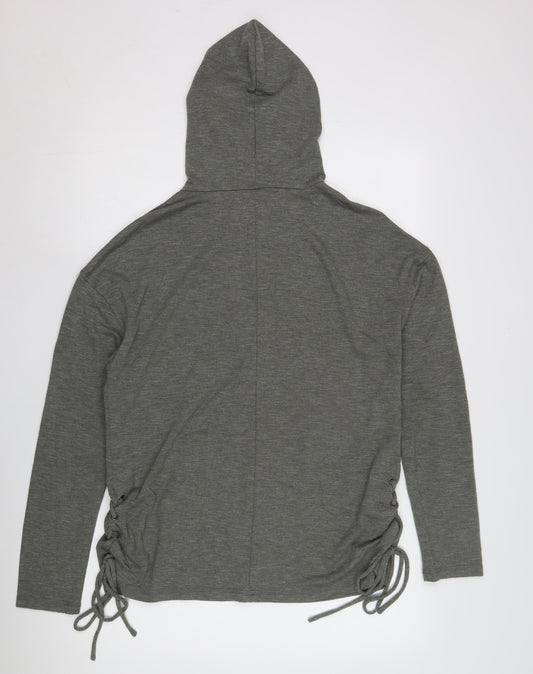 Mossimo Women's Grey Hoodie - Size M, Casual Relaxed Fit