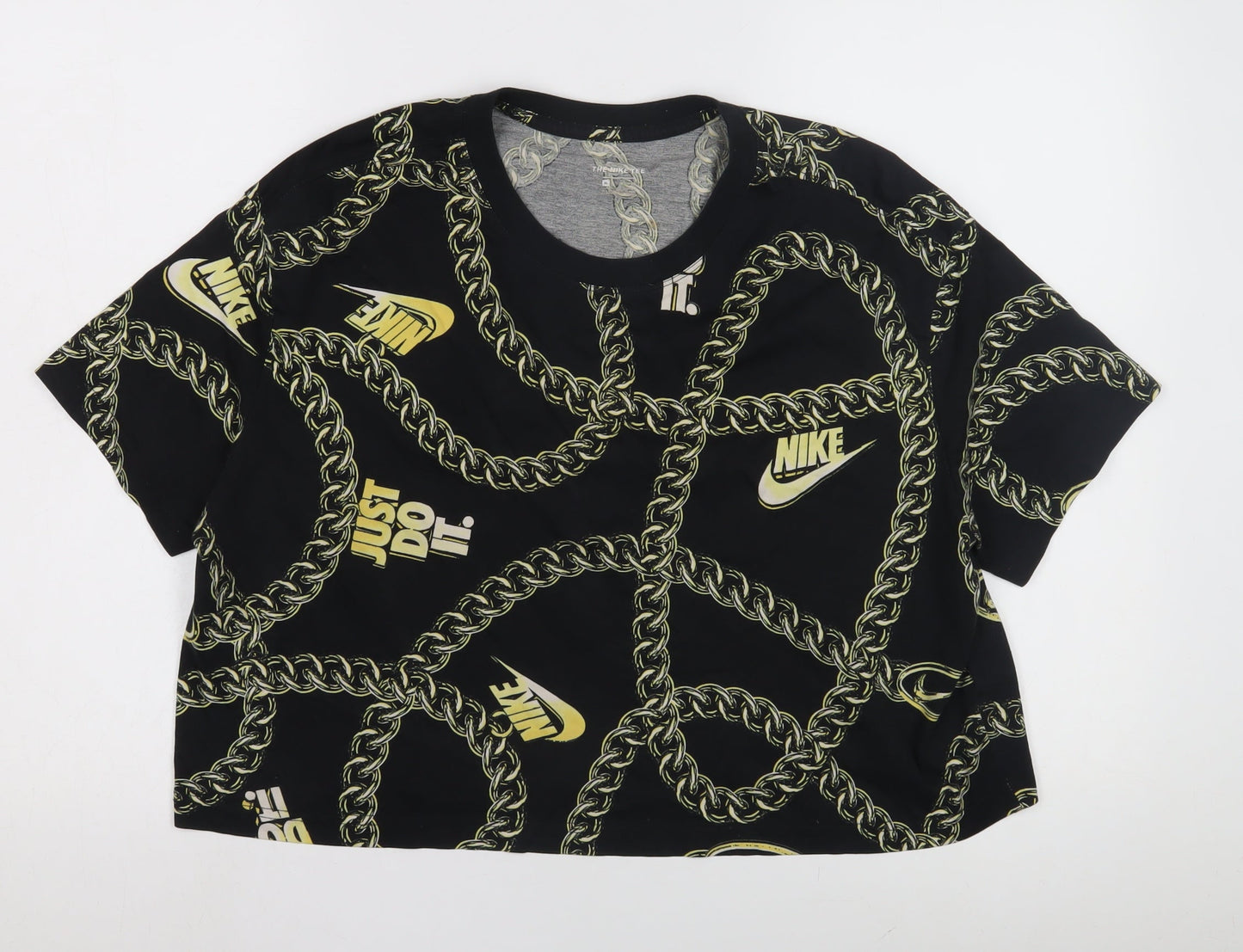 Nike Women's Black T-Shirt, M, Comfortable Basic Casual