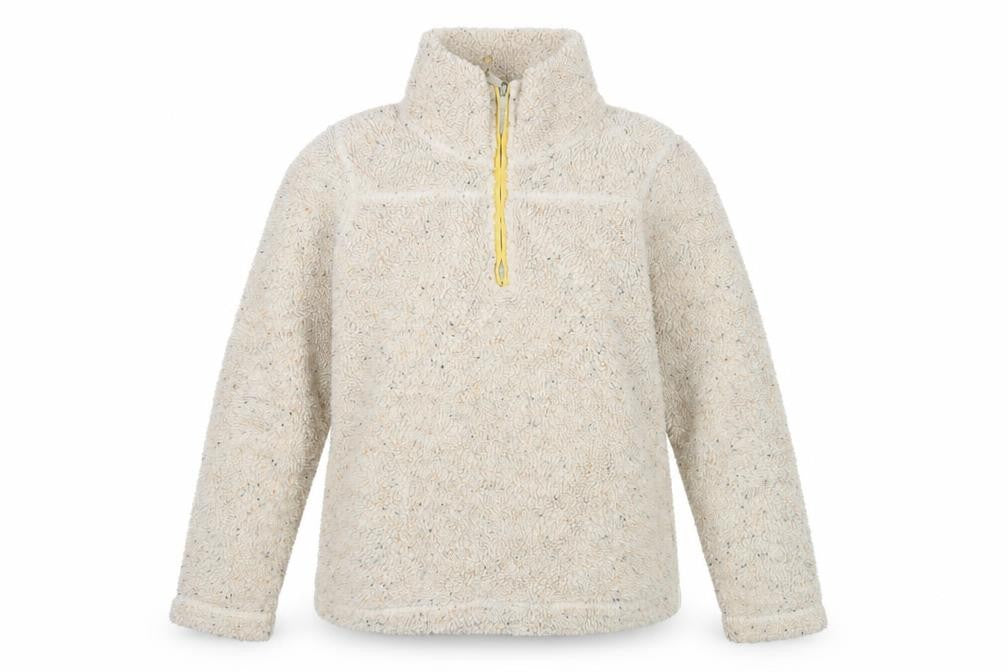 FatFace Women's Beige 1/2 Zip Sweatshirt Size 10