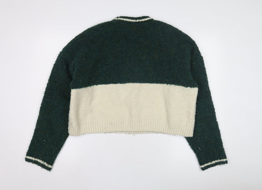 Kickers Women's Green Pullover Jumper - M