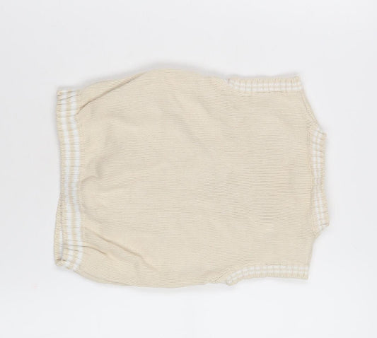 JoJo Maman Bébé Beige Unisex Baby Vest 18-24 Months
