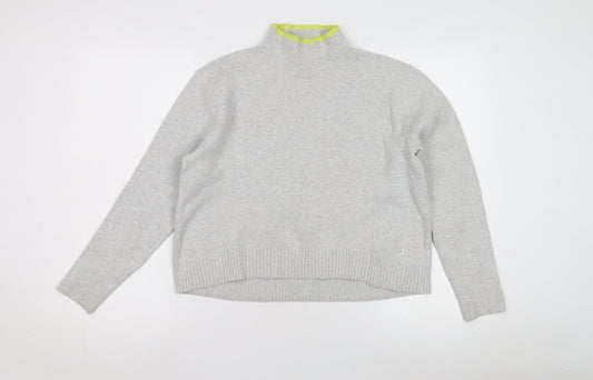 Sweaty Betty Women's Grey Mock Neck Jumper XS