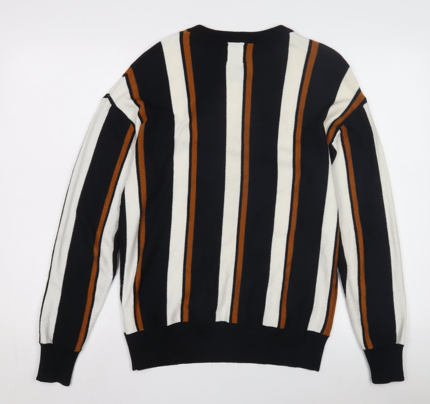 Zara Women's Multicoloured Striped Pullover Jumper, Size 10