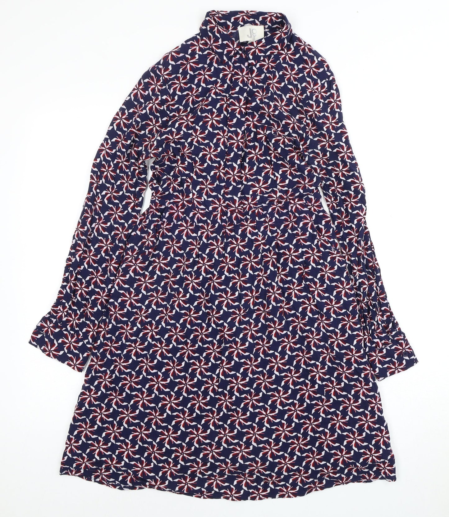 Joy Women's Floral Collared Dress XS Multicoloured